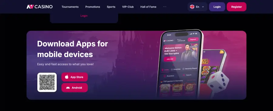 NV Casino App Download fuer Android und iOS